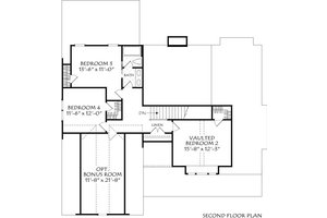 Floor Plan - Upper Floor for Farmhouse House Plan #927-1029 - 4 bed, 2.5 bath