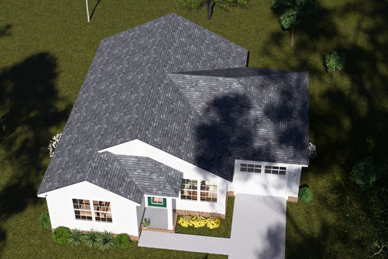 Exterior - Other Elevation 3 for Cottage House Plan #513-2403 - 2 bed, 2 bath
