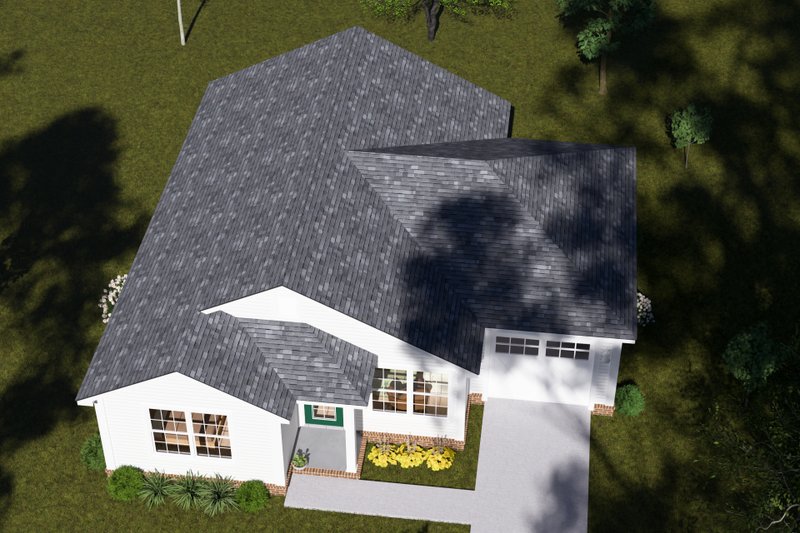 House Plan Design - Exterior - Other Elevation 3 for Cottage House Plan #513-2403 - 2 bed, 2 bath