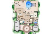 Colonial Style House Plan - 4 Beds 4.5 Baths 10297 Sq/Ft Plan #27-540 