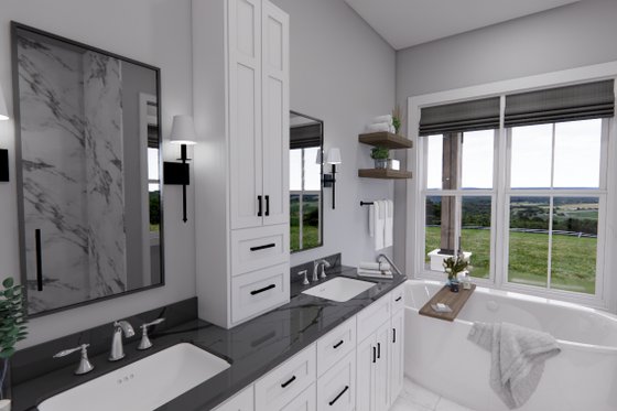 Interior - Master Bathroom for Farmhouse House Plan #51-1241 - 3 bed, 3.5 bath