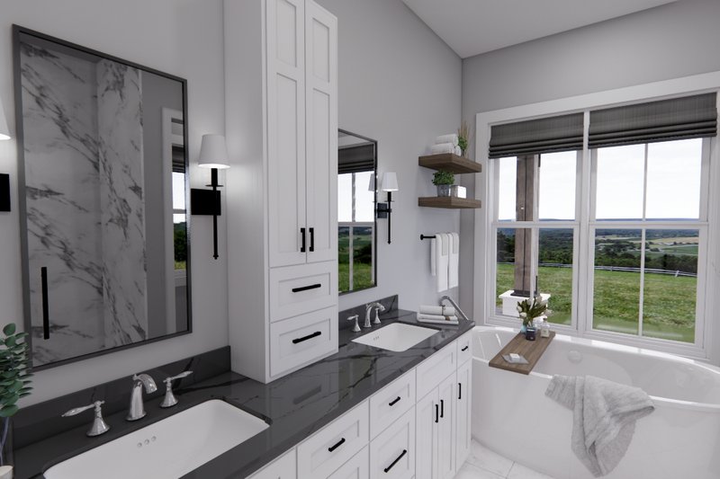 House Plan Design - Interior - Master Bathroom for Farmhouse House Plan #51-1241 - 3 bed, 3.5 bath