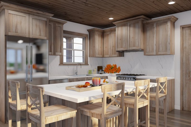 Dream House Plan - Interior - Kitchen 1 for Cabin House Plan #923-374 - 3 bed, 3.5 bath