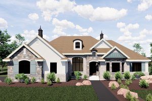 Traditional Exterior - Front Elevation Plan #920-20