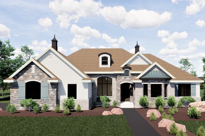 Dream House Plan - Traditional Exterior - Front Elevation Plan #920-20