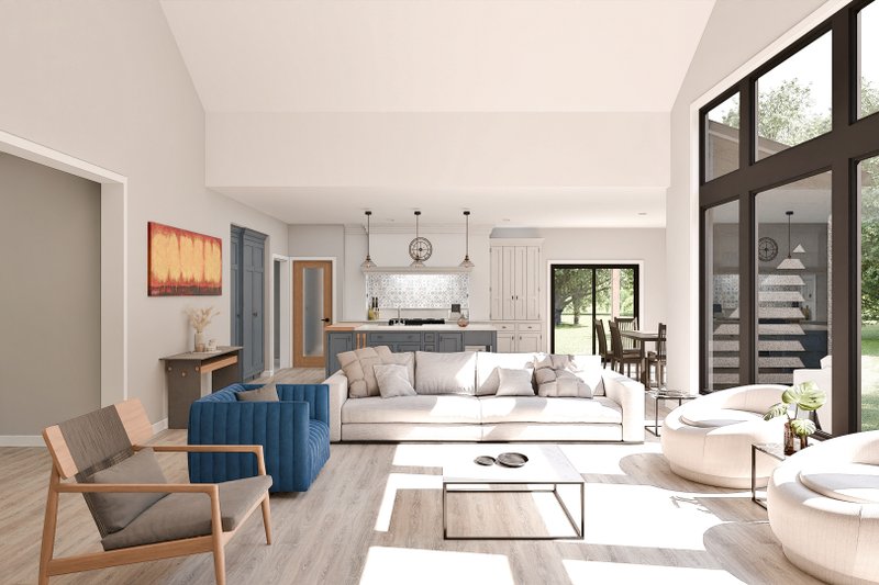 House Blueprint - Interior - Family Room 2 for Farmhouse House Plan #1089-31 - 3 bed, 2.5 bath