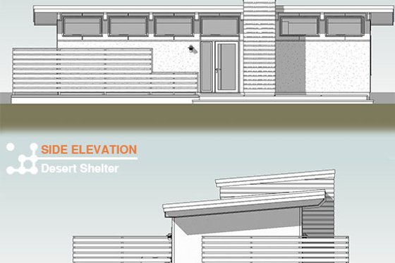 Exterior - Other Elevation for Modern House Plan #556-1 - 1 bed, 1 bath