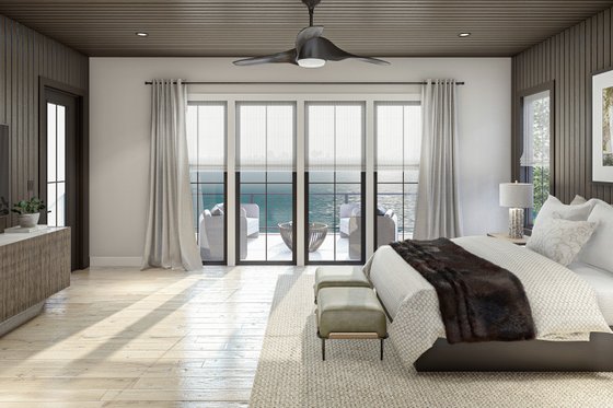 Interior - Master Bedroom 1 for Modern House Plan #455-528 - 4 bed, 4.5 bath