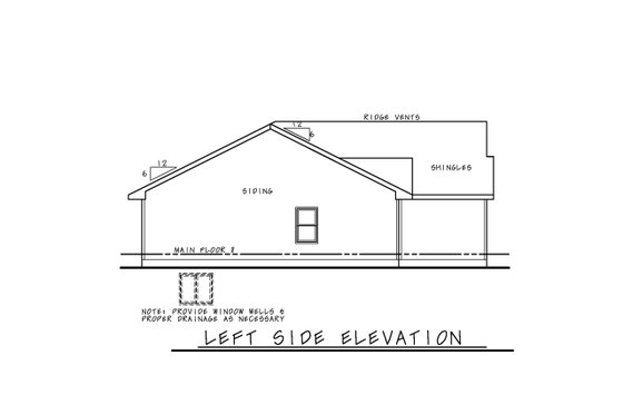 Exterior - Other Elevation for Traditional House Plan #20-2500 - 3 bed, 2 bath