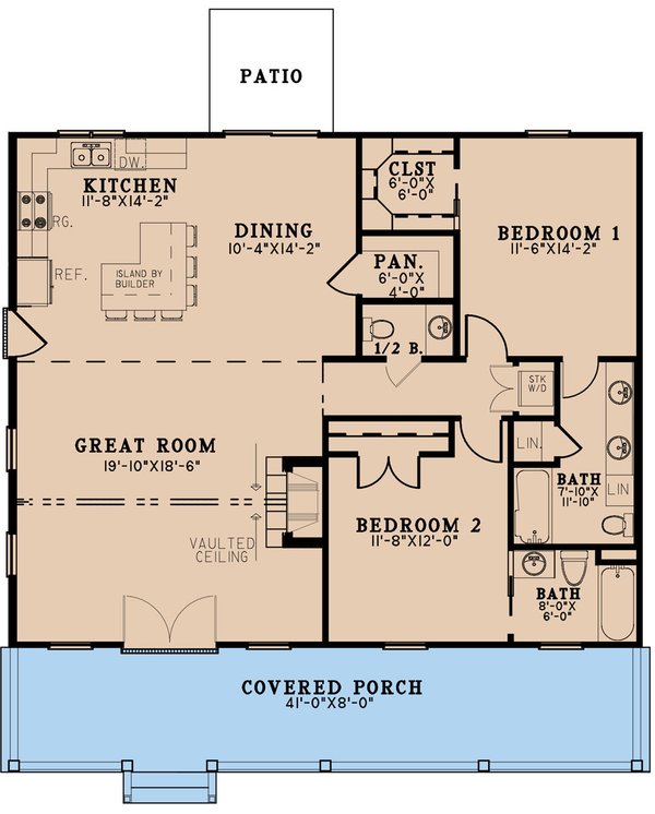 Country Floor Plan - Main Floor Plan #923-261