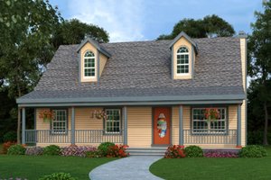 Exterior - Front Elevation for Craftsman House Plan #456-9 - 3 bed, 2.5 bath