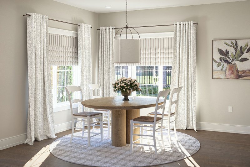 House Blueprint - Interior - Dining Room for European House Plan #455-749 - 3 bed, 2.5 bath