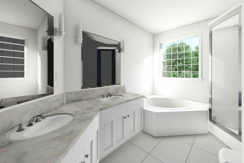 Home Plan - Interior - Master Bathroom for Country House Plan #126-130 - 3 bed, 2 bath
