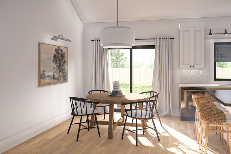 House Blueprint - Interior - Dining Room for Modern House Plan #455-445 - 4 bed, 3 bath