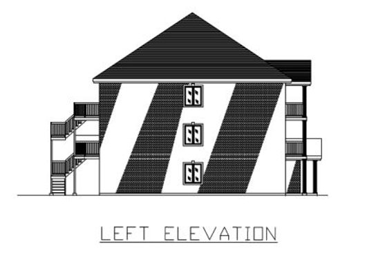 Exterior - Other Elevation for European House Plan #138-264 - 2 bed, 1 bath