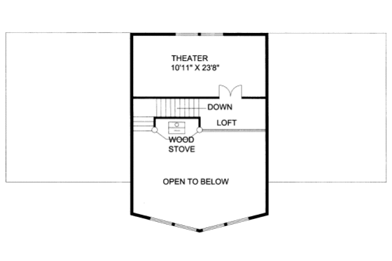 Floor Plan - Upper Floor for Bungalow House Plan #117-669 - 4 bed, 3.5 bath