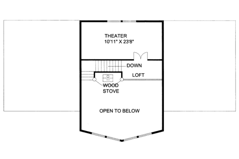 Architectural House Design - Floor Plan - Upper Floor for Bungalow House Plan #117-669 - 4 bed, 3.5 bath