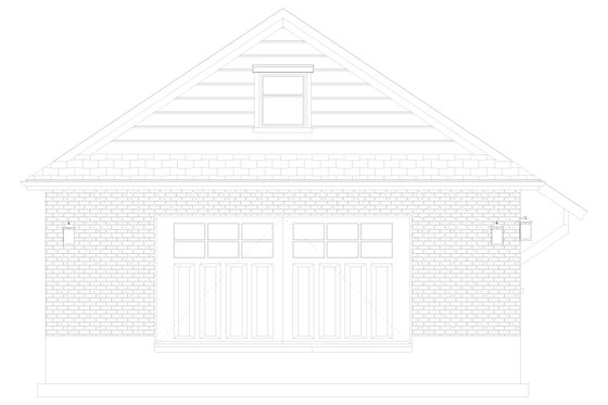 Exterior - Front Elevation 5 for Craftsman House Plan #1060-256, 0 bath