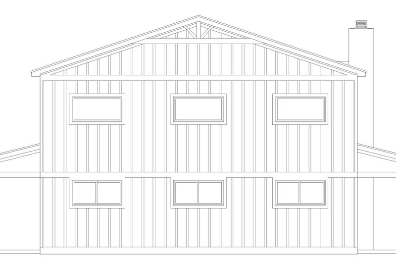 House Plan Design - Exterior - Rear Elevation for Barndominium House Plan #932-1405 - 3 bed, 2 bath