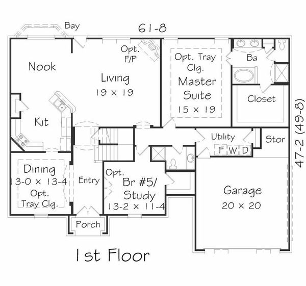 Floor Plan - Main Floor Plan #329-380