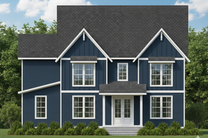 House Blueprint - Farmhouse Exterior - Front Elevation Plan #1080-22