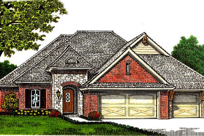 Dream House Plan - European Exterior - Front Elevation Plan #310-672