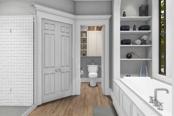 Interior - Master Bathroom for Farmhouse House Plan #406-9656 - 4 bed, 2 bath