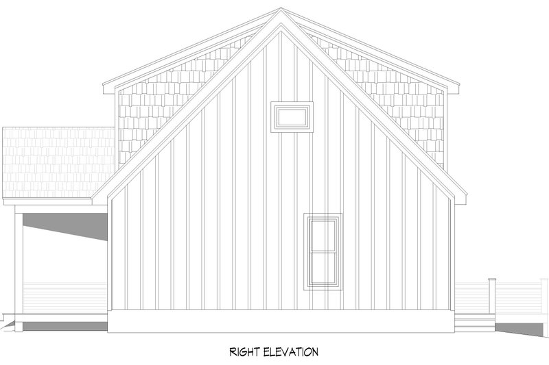 Architectural House Design - Exterior - Other Elevation 1 for Country House Plan #932-1384 - 3 bed, 2.5 bath
