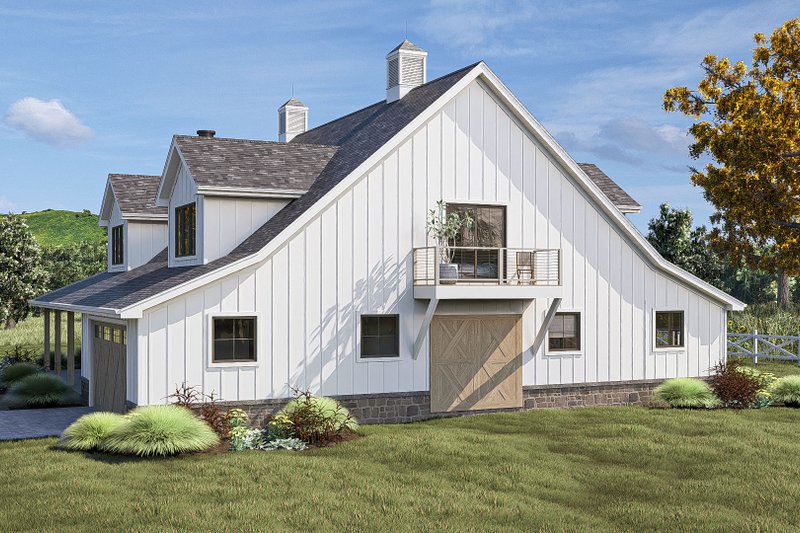 House Design - Exterior - Other Elevation for Farmhouse House Plan #455-359 - 4 bed, 3.5 bath