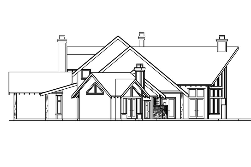 Home Plan - Exterior - Other Elevation 1 for Craftsman House Plan #124-691 - 3 bed, 5.5 bath