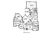 European Style House Plan - 4 Beds 3.5 Baths 4405 Sq/Ft Plan #141-296 