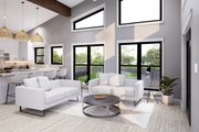 Country Style House Plan - 1 Beds 1 Baths 1008 Sq/Ft Plan #932-380 