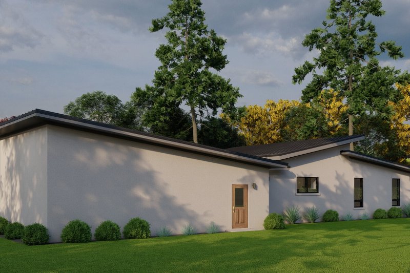 House Blueprint - Exterior - Other Elevation 1 for Modern House Plan #923-434 - 3 bed, 2 bath