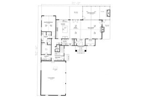 Floor Plan - Main Floor for Modern House Plan #437-108 - 4 bed, 4.5 bath