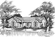 Traditional Style House Plan - 3 Beds 2 Baths 975 Sq/Ft Plan #329-154 