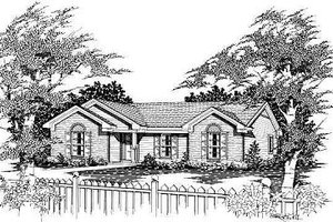 Traditional Exterior - Front Elevation Plan #329-154
