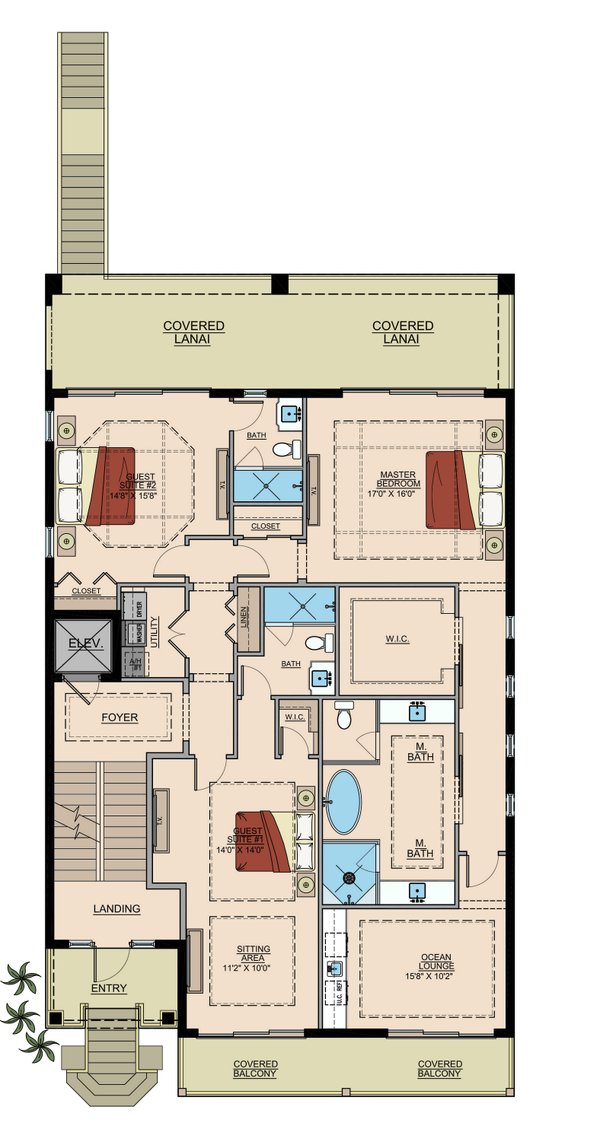 Modern Floor Plan - Main Floor Plan #548-35