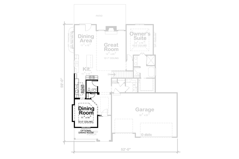 House Blueprint - Floor Plan - Other Floor for European House Plan #20-2575 - 4 bed, 3 bath