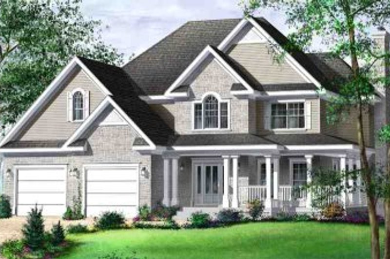 Home Plan - Traditional Exterior - Front Elevation Plan #25-4170