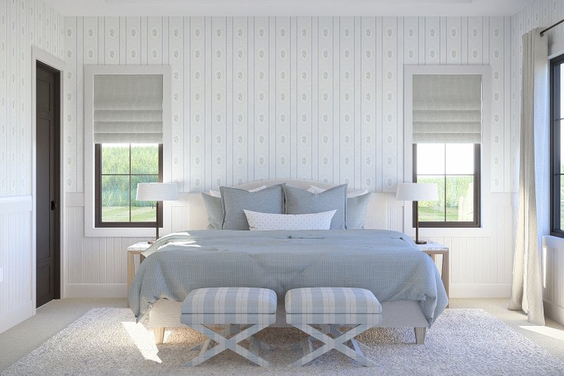 House Blueprint - Interior - Master Bedroom for Farmhouse House Plan #455-745 - 3 bed, 2.5 bath