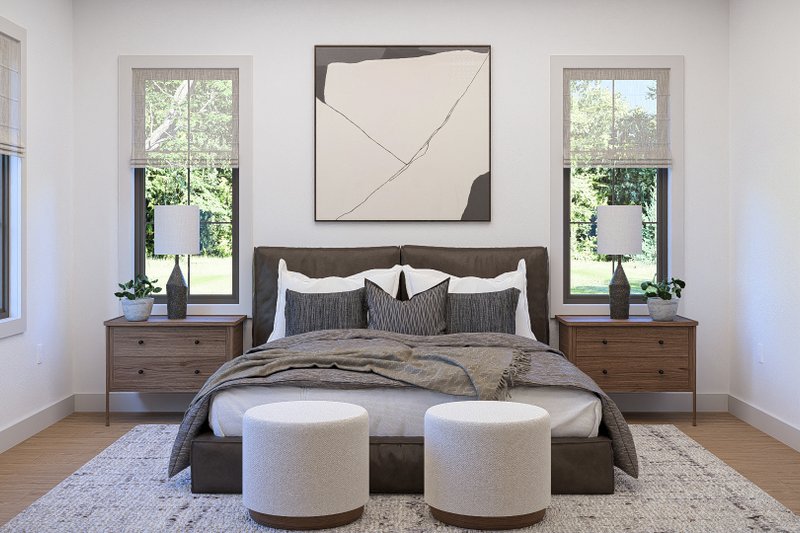 Home Plan - Interior - Master Bedroom for Farmhouse House Plan #455-773 - 4 bed, 4 bath