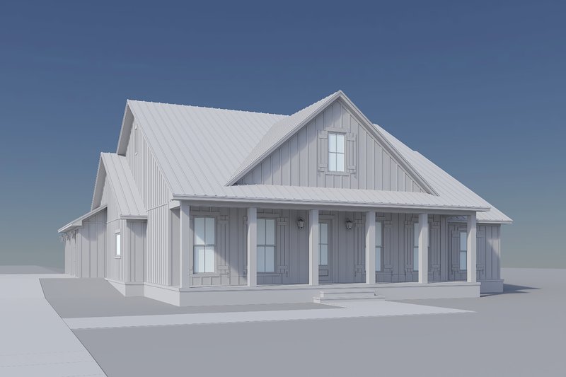 Architectural House Design - Exterior - Front Elevation 14 for Farmhouse House Plan #430-414 - 3 bed, 2.5 bath