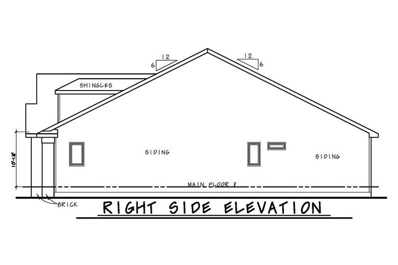 Architectural House Design - Exterior - Other Elevation for European House Plan #20-2409 - 2 bed, 2 bath