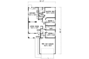 Adobe / Southwestern Style House Plan - 3 Beds 2 Baths 1297 Sq/Ft Plan #1-1079 