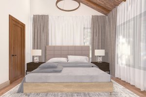 Interior - Master Bedroom for Craftsman House Plan #124-1370 - 3 bed, 2.5 bath