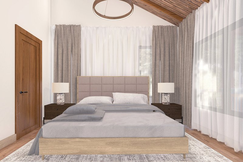 Architectural House Design - Interior - Master Bedroom for Craftsman House Plan #124-1370 - 3 bed, 2.5 bath