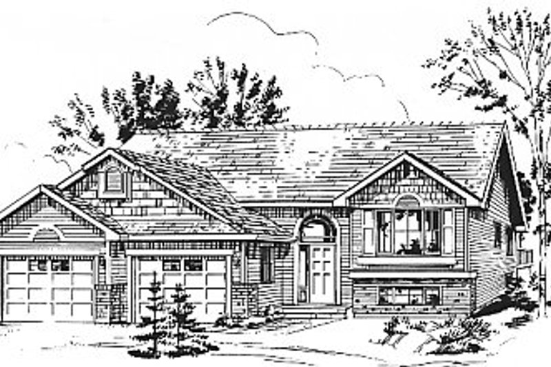 House Blueprint - Traditional Exterior - Front Elevation Plan #18-311