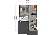 Contemporary Style House Plan - 3 Beds 1.5 Baths 1577 Sq/Ft Plan #25-4897 