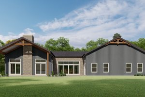 Barndominium Exterior - Front Elevation Plan #1092-41