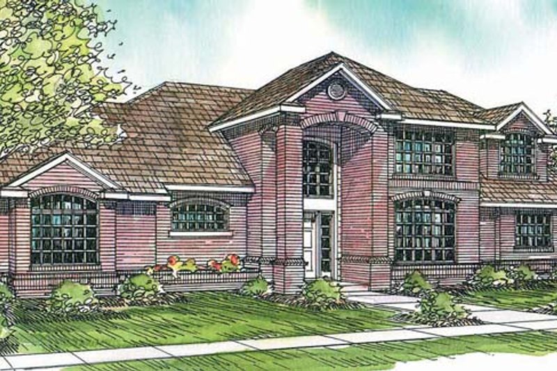 Home Plan - European Exterior - Front Elevation Plan #124-209